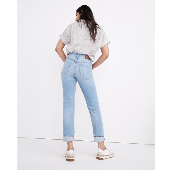 Madewell Classic Straight Jeans in Sayles Wash: Pride Rainbow Selvedge Edition - Picture 3 of 9